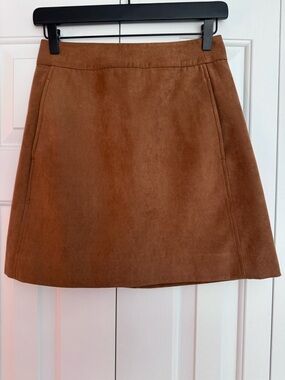J. Crew Factory faux suede mini-skirt